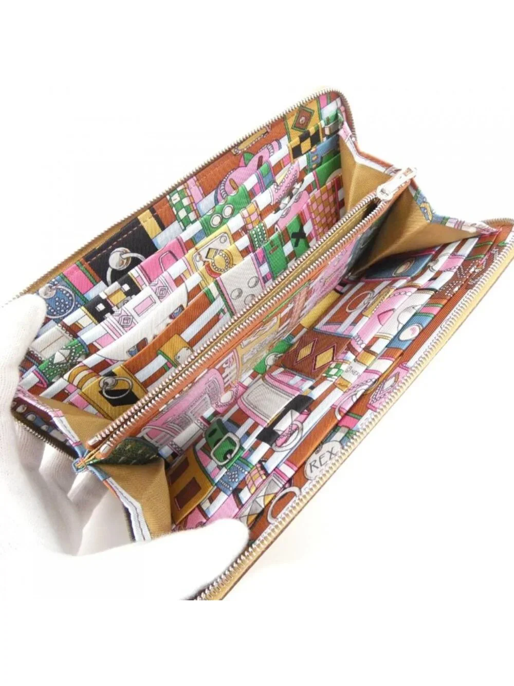 Hermes Collier de Chien Silk'in Classic Wallet
